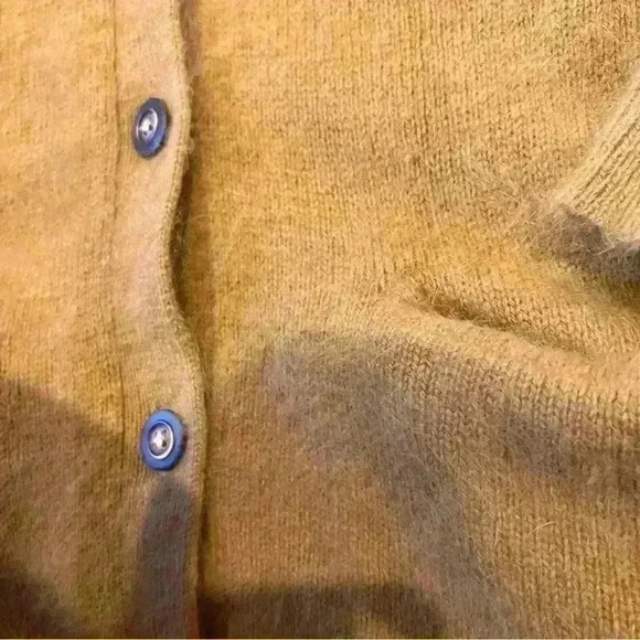 Wallace Madewell Mustard Rabbit Hair Knit Cardigan - Picture 6 of 7